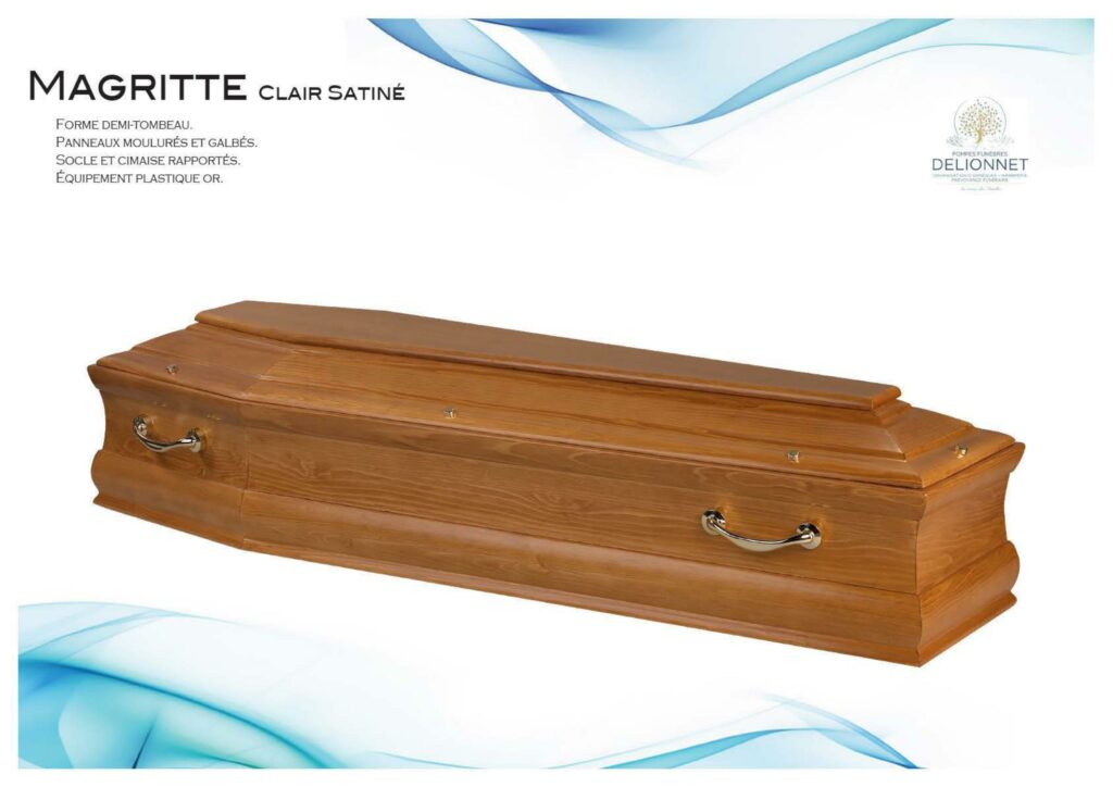 cercueil magritte forme demi tombeau