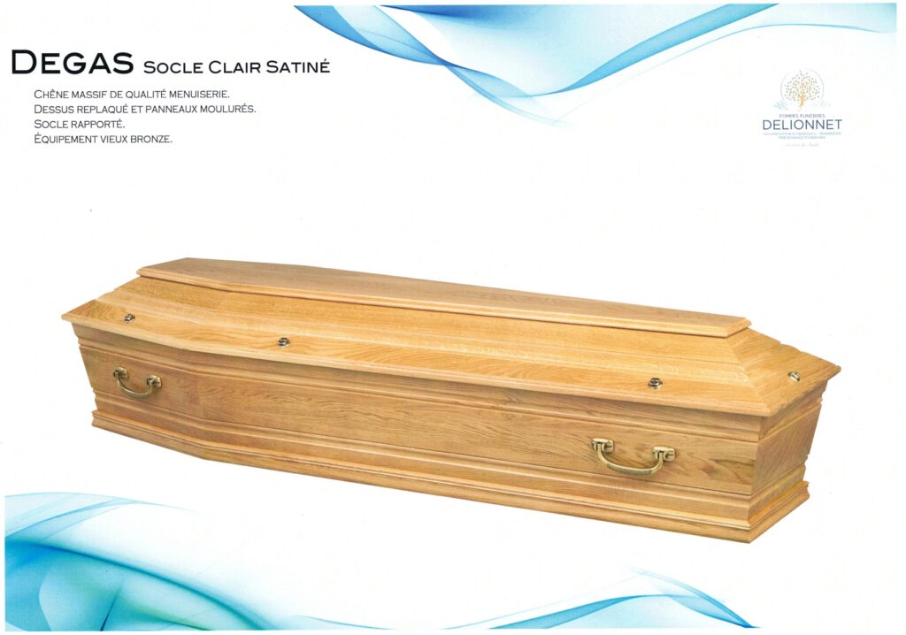 cercueil dagas socle clair satine